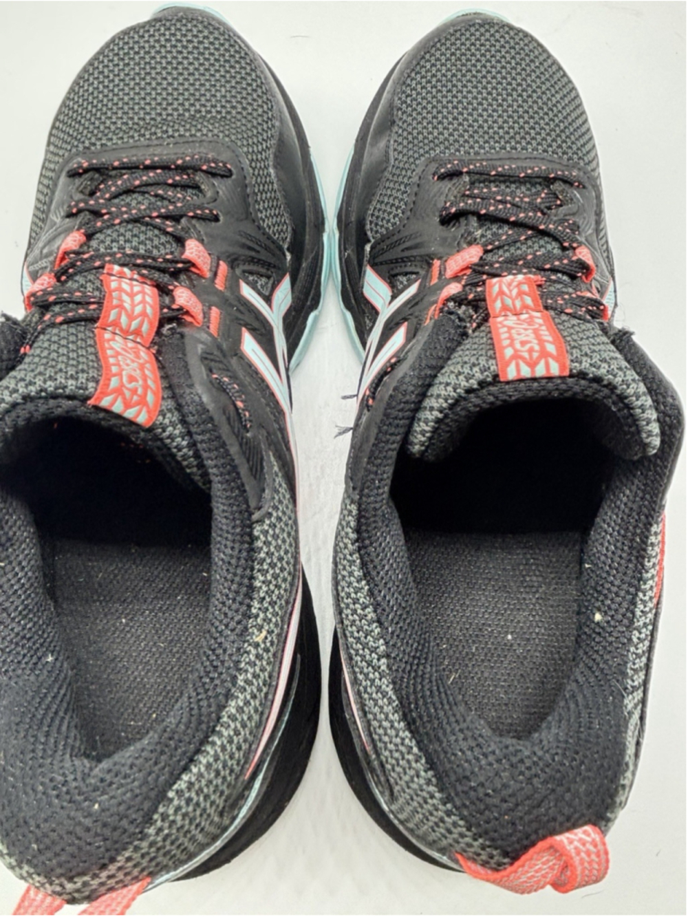 ASICS Gel Venture 8 Trail Running Shoes Womens 9.5 Black Pink Blue Hiking - Picture 5 of 7